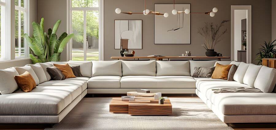 Azzuro U-Shaped Corner Sofa Bed – Spacious Seating and Sleeping Solution